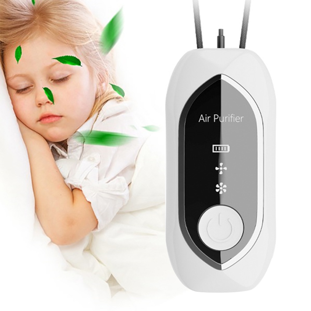 Necklace Air Purifier New Design 2021 Project Anti Virus Bacteria Ionizer &amp; Hepa Filter huiteni