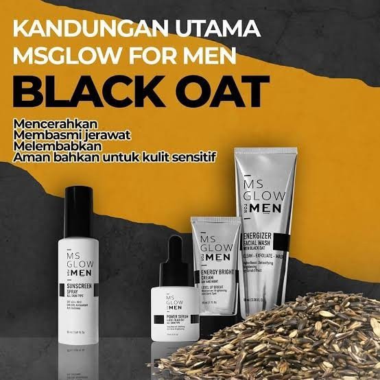 MS GLOW FOR MEN Skincare Pria Paket Perawatan Wajah Original MS GLOW BPOM