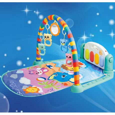 Playmat Baby Gym Musical Set Musik Bayi Matras Mainan Piano Karakter Rattle Playgym