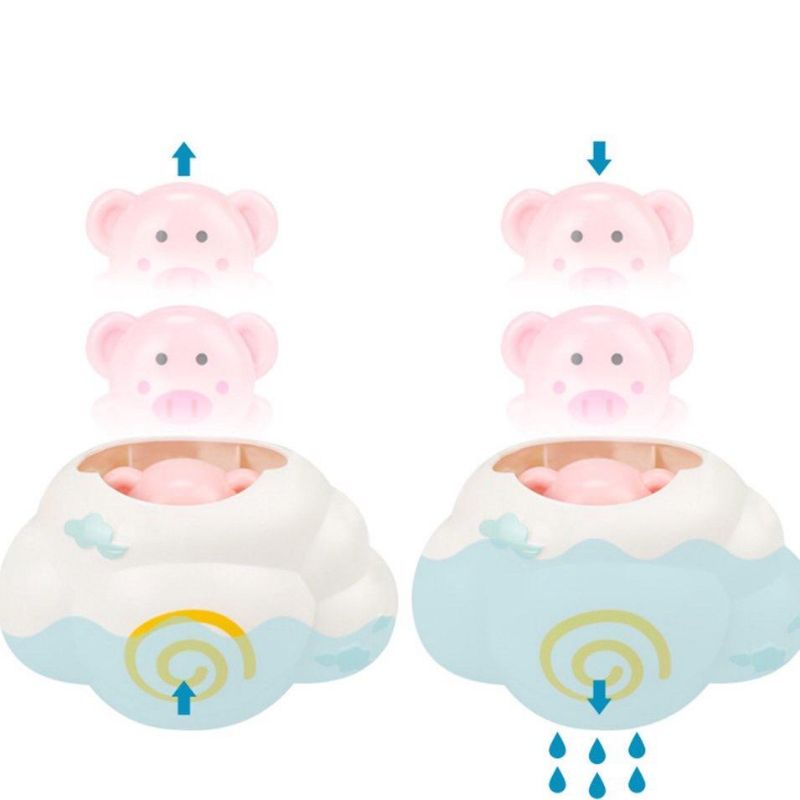 Mainan Mandi Semprotan Baby Bathroom Toys Cartoon Rain Clouds Egg Kids Animals