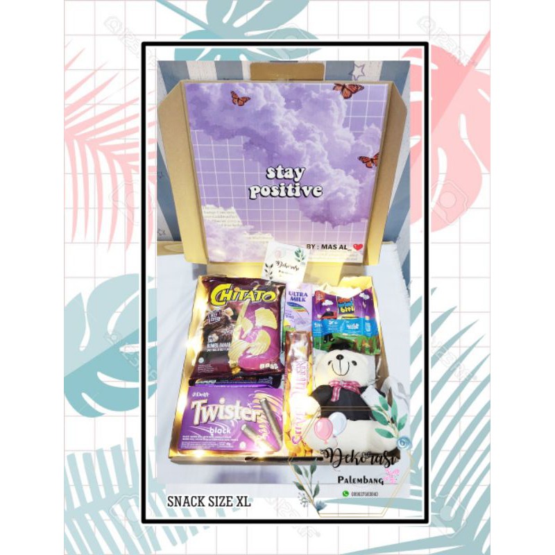 

Snack box size XL (30x30x5cm)