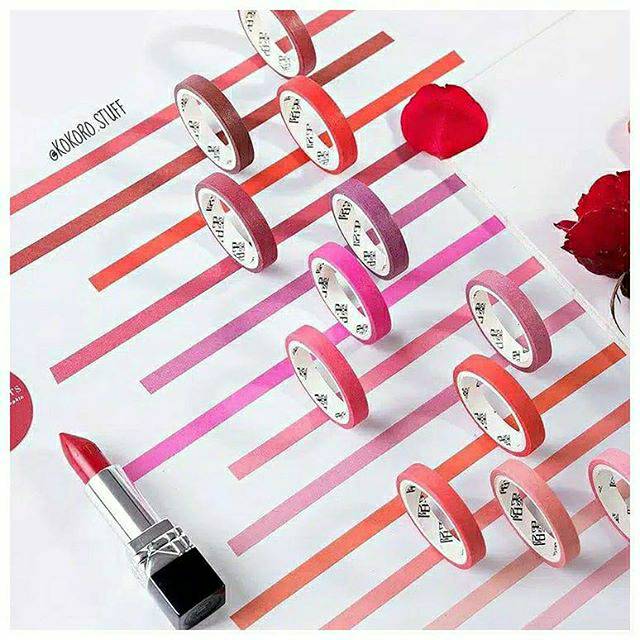 

Lipstick Series Washi Tape | Washi Tape | Alat Tulis | Kokoro Stuff