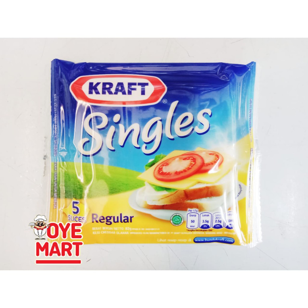 KEJU KRAFT SINGLES REGULAR 83GR ISI 5 PCS / KEJU SLICE