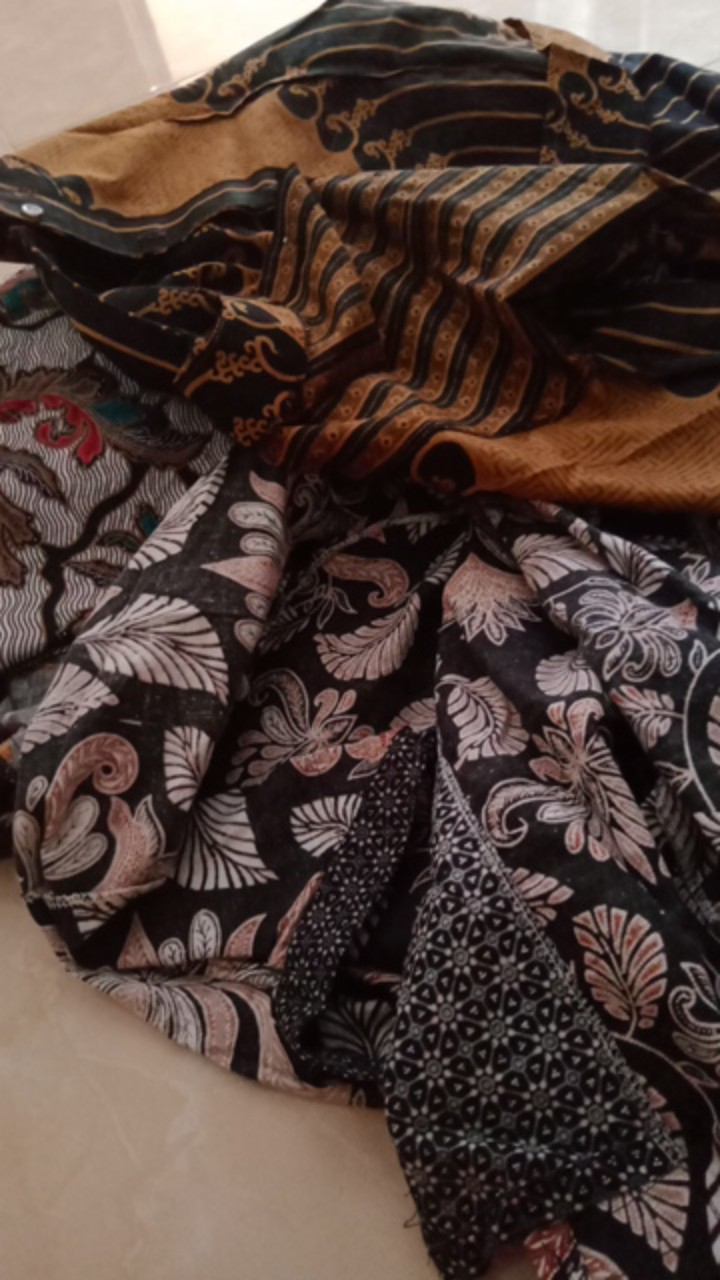 Tey-17 Batik Wanita Asj Sa Hrb026 Kenongo Kemeja Tosca Pendek