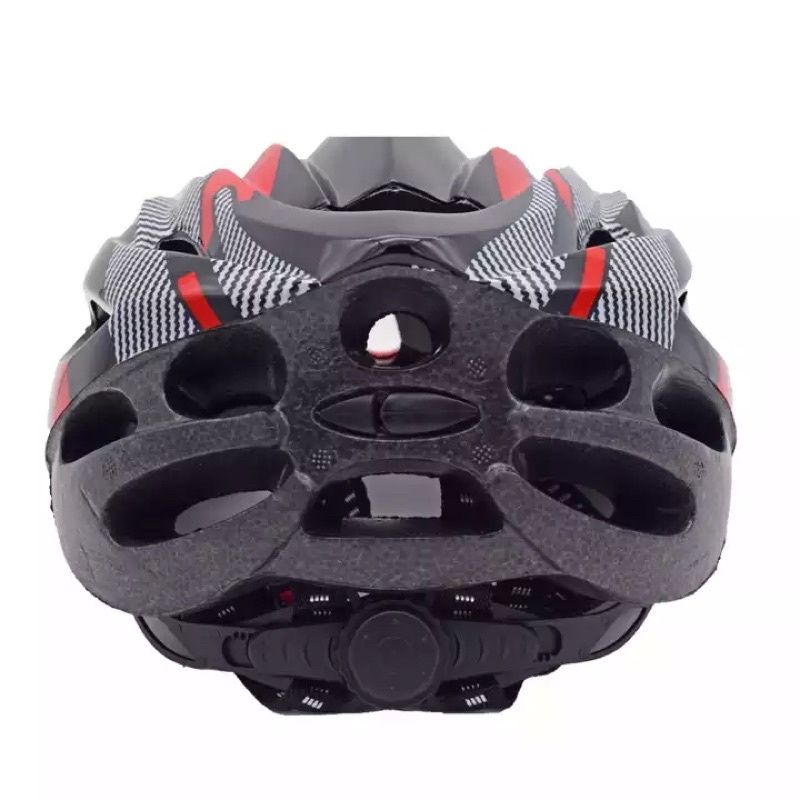 TaffSPORT Helm Sepeda dewasa EPS Foam PVC Shell - x10 - Black