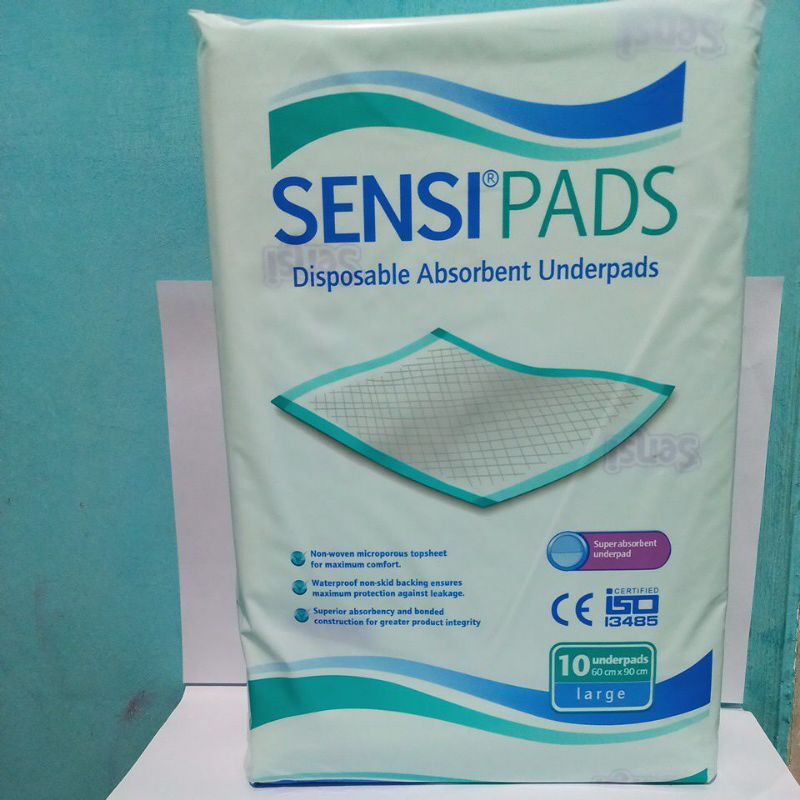 Underpad sensi 60cmx90cm 10pcs / underpad dewasa / perlak dewasa / Perlak / Underpad