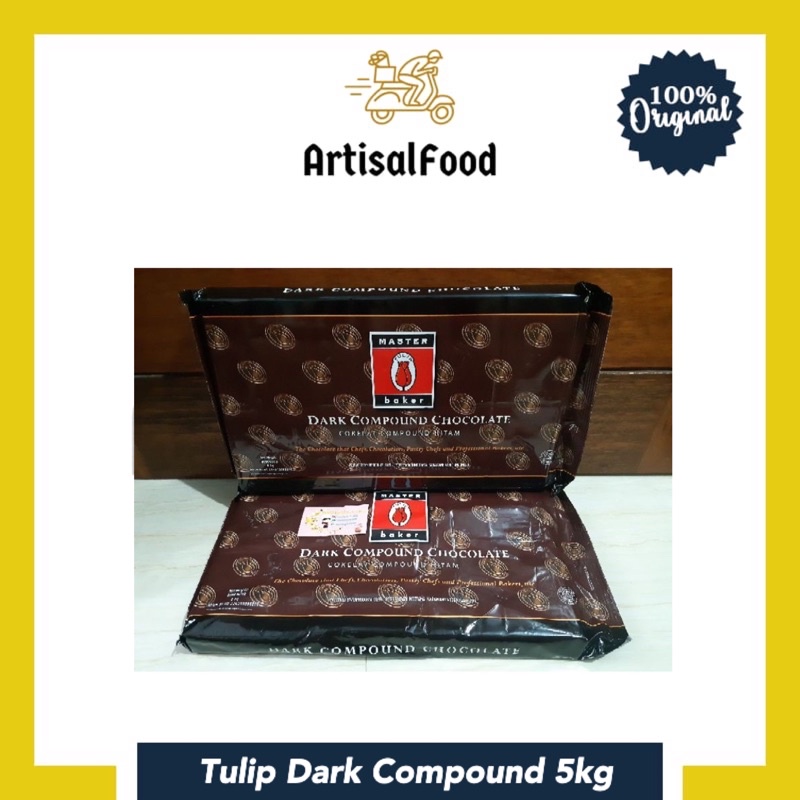 

TULIP DARK MASTERBAKER 5 KG ORI coklat batang compound