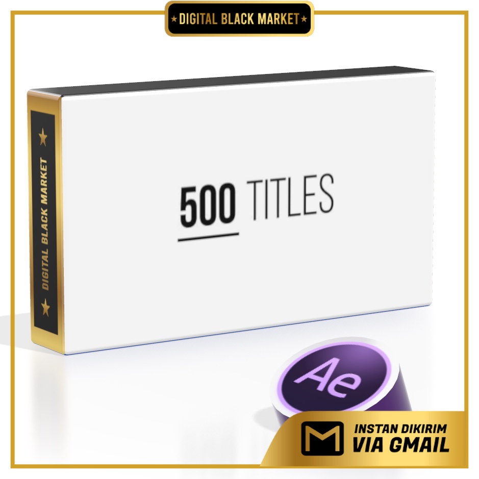 500 Titles Library 20 Categories - After Effects Project Files