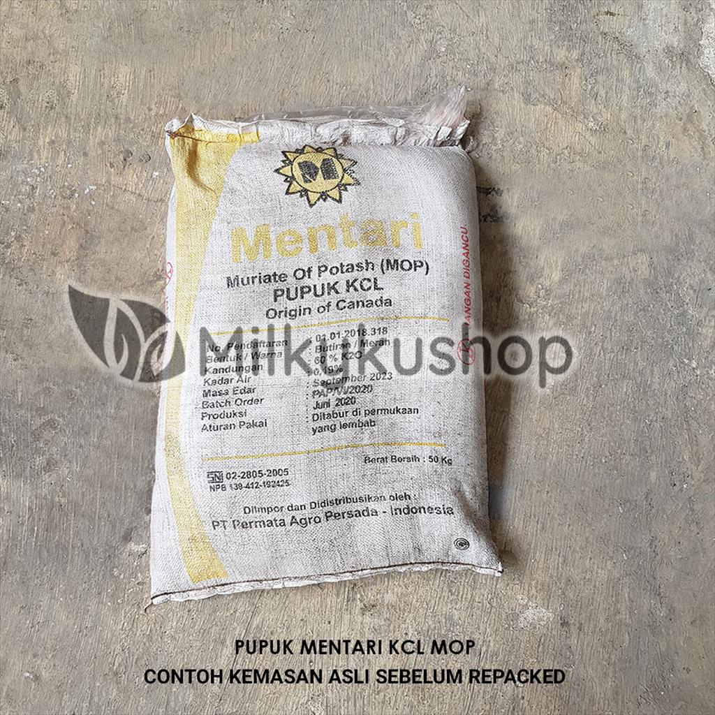 PUPUK MENTARI MOP KCL 1 KG KEMASAN REPACK