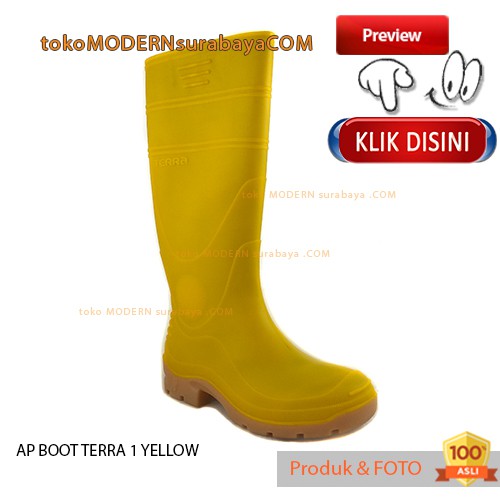 Ap Boot TERRA 1 YELLOW sepatu boots anti air sepatu banjir