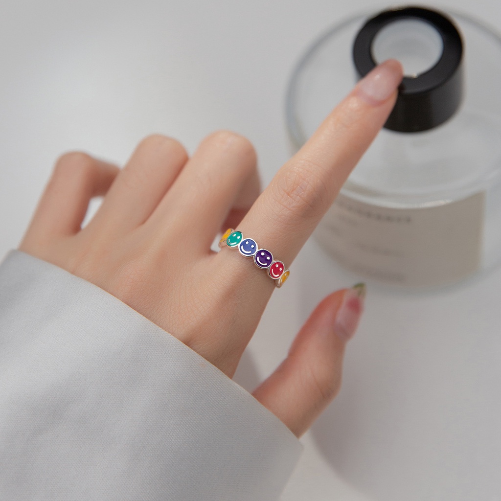 Cincin Model Terbuka Bahan Sterling Silver 925 Gaya Simple Untuk Wanita