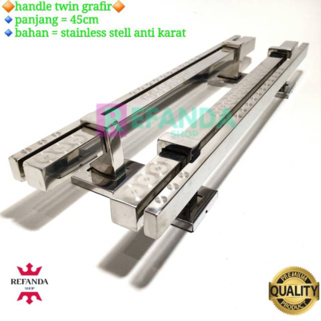 TARIKAN HANDLE PINTU RUMAH GAGANG PINTU RUMAH MINIMALIS  HANDLE PINTU RUMAH TWIN PANJANG 45CM