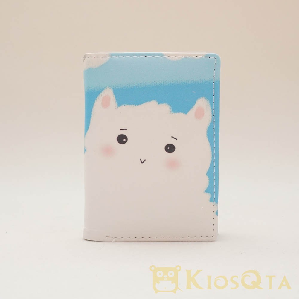 DEFECT SALE dompet pendek domba putih sheep biru muda