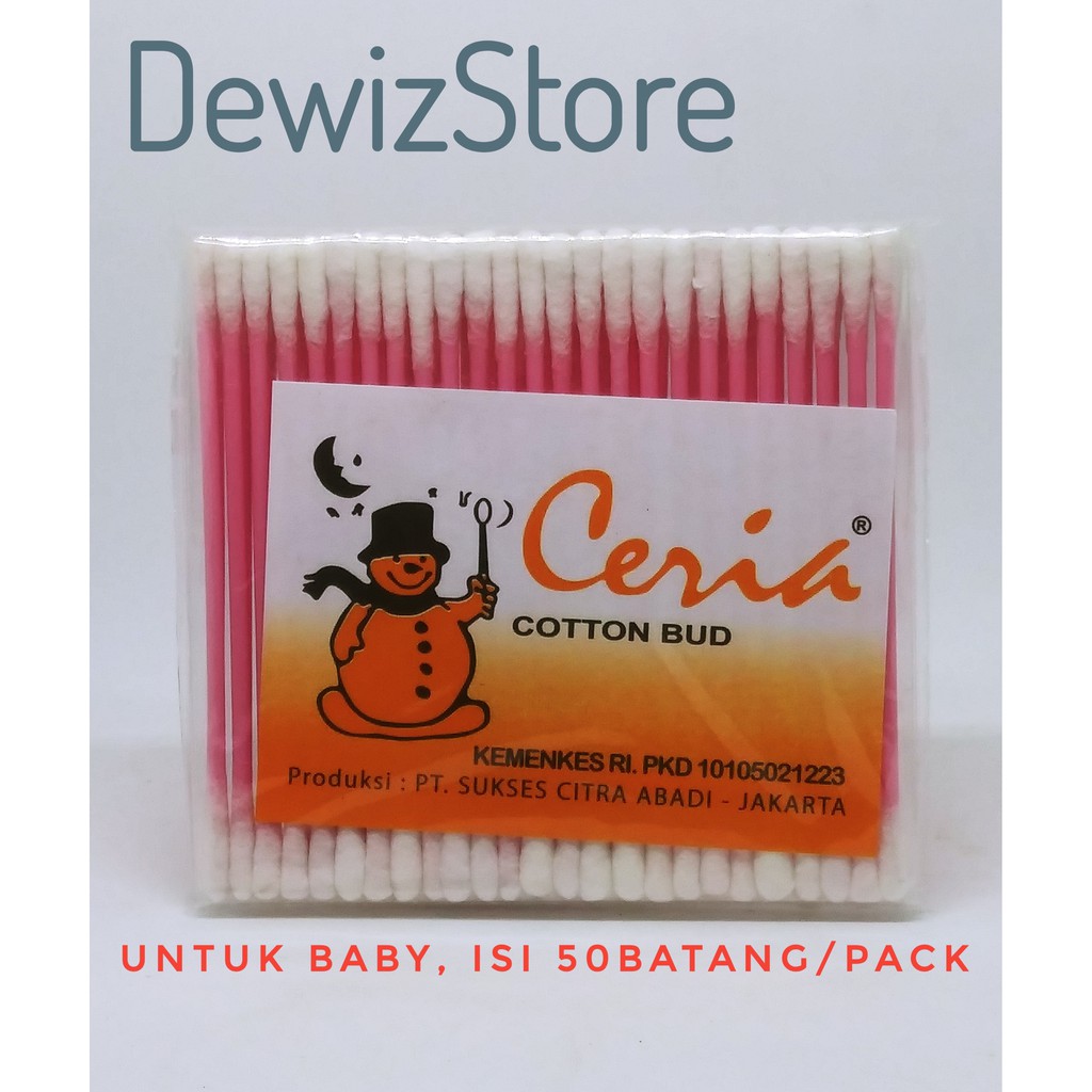 KOREK KAPAS COTTON BUD CERIA BABY