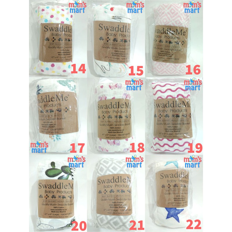 BEDONG BAYI MUSLIN SWADDLE ME BABY BLANKET / SELIMUT BAYI (PART 2)