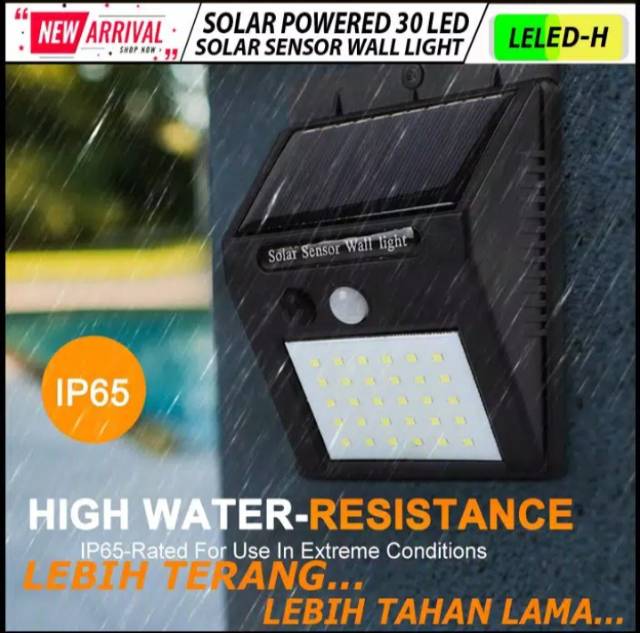 Lampu Taman Tenaga Surya 30 LED