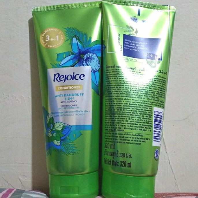 Trendi Rejoice Conditioner Anti Dandruff 3 In 1 320Ml - Kondisioner Ketombe Bergaransi