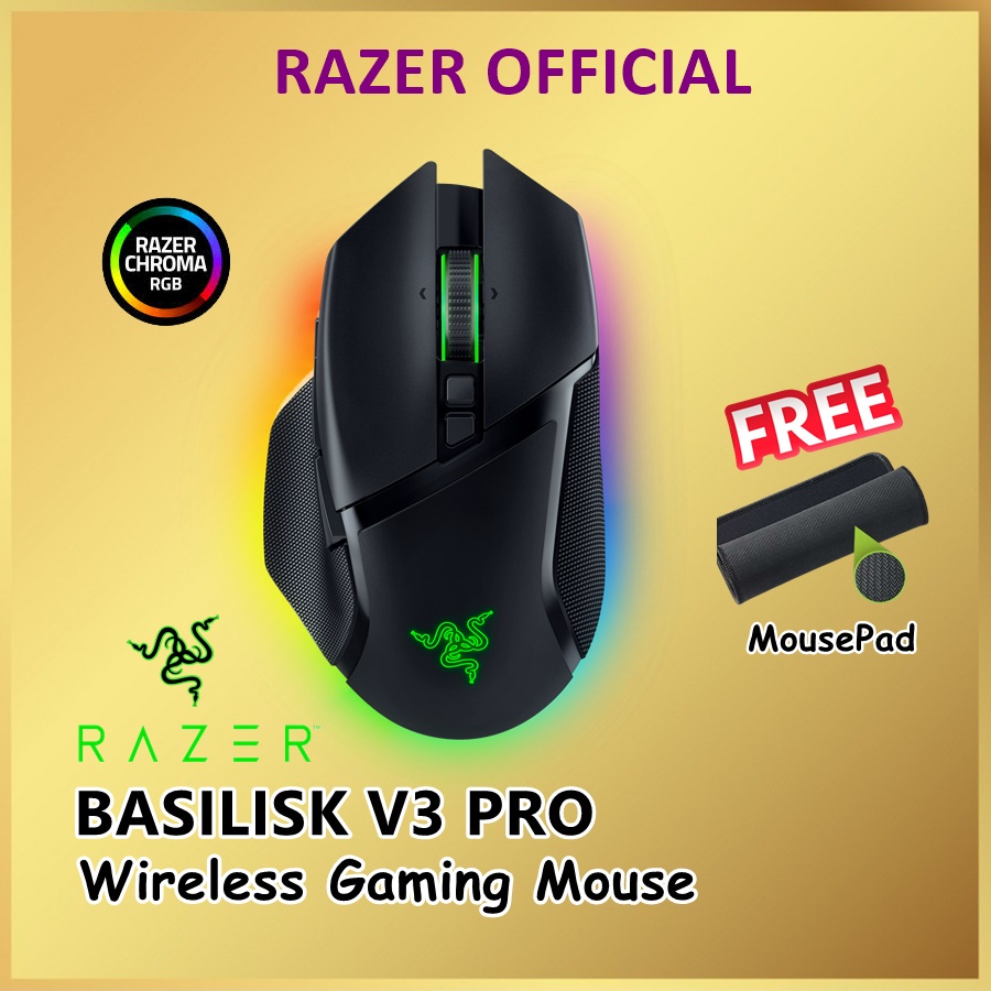 Razer Basilisk V3 Pro Wireless Ergonomic Gaming Mouse RGB