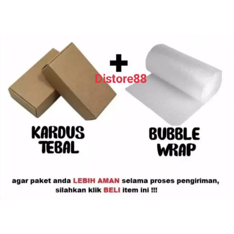 

Bubble Wrap + Kardus Packingan