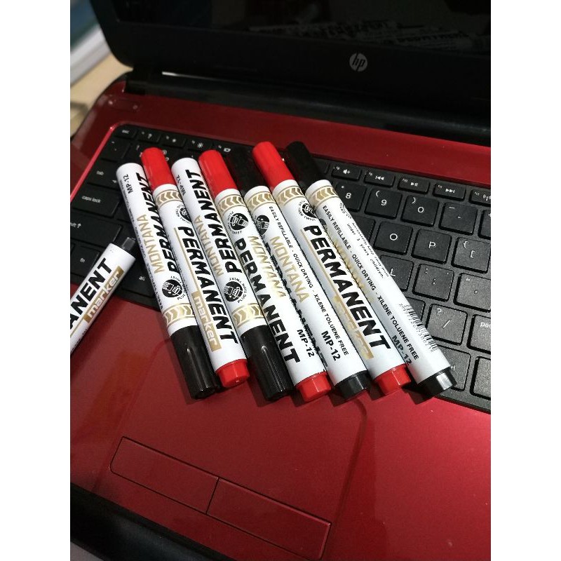 

spidol permanent MURAH warna hitam isi 12
