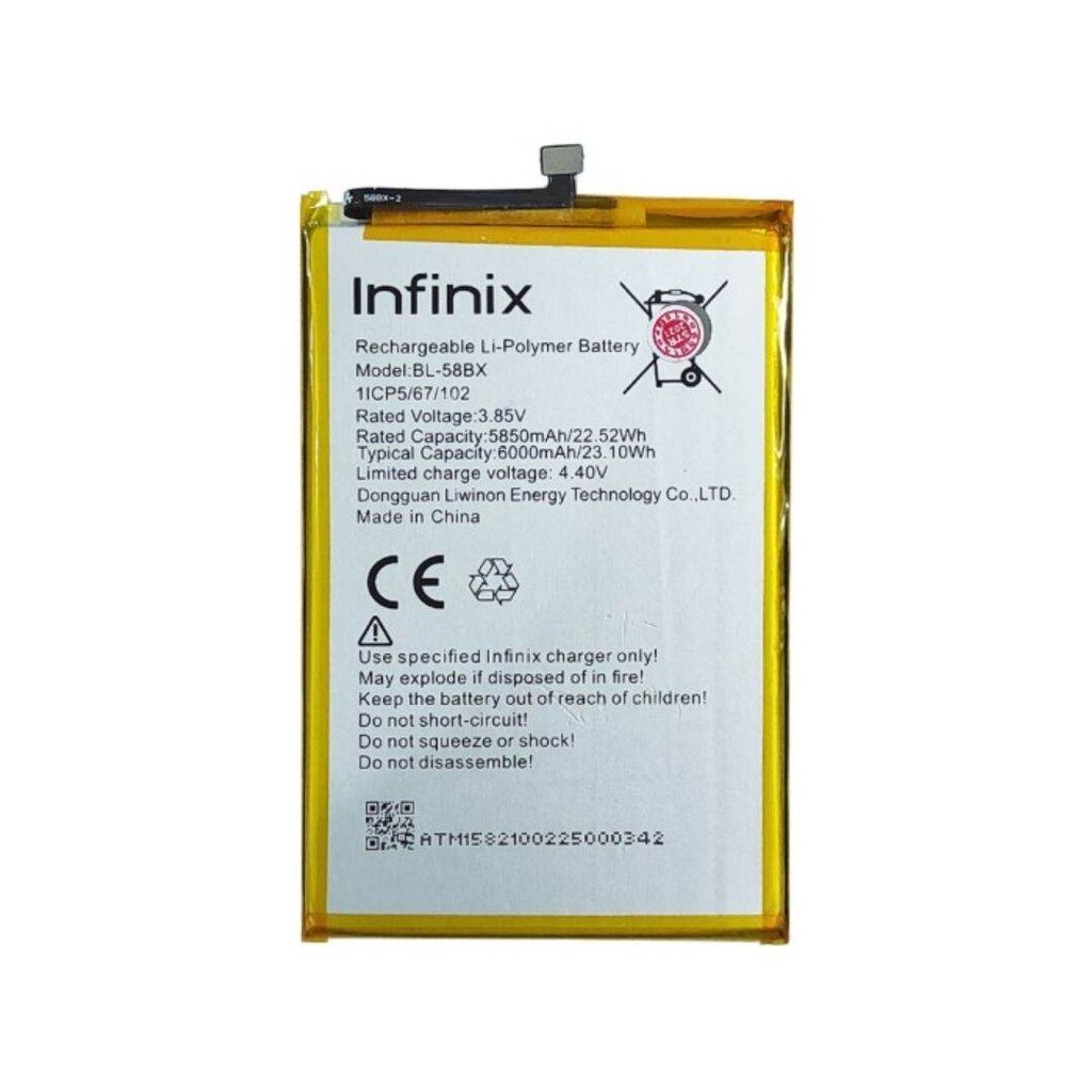 BATERAI BATRE INFINIX HOT 9 PLAY X680 - HOT 10 PLAY X688B X688C BL58BX BATTERY ORIGINAL