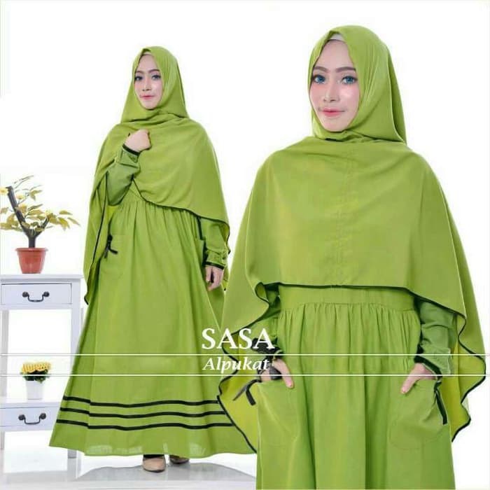 REALPICT GAMIS MISBI MOTIF 381 SIZE JUMBO SYARI HIJAB BUSUI FASHION WANITA SET KHIMAR BUBBLEPOP I.43
