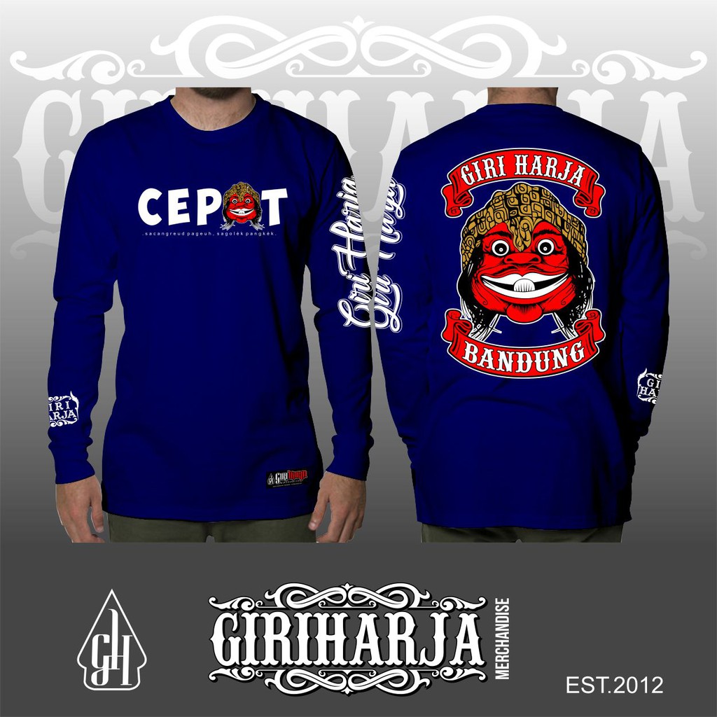 Kaos wayang golek Cepot / kaos wayang golek Giri Harja / Kaos wayang golek sunda / kaos tangan panja