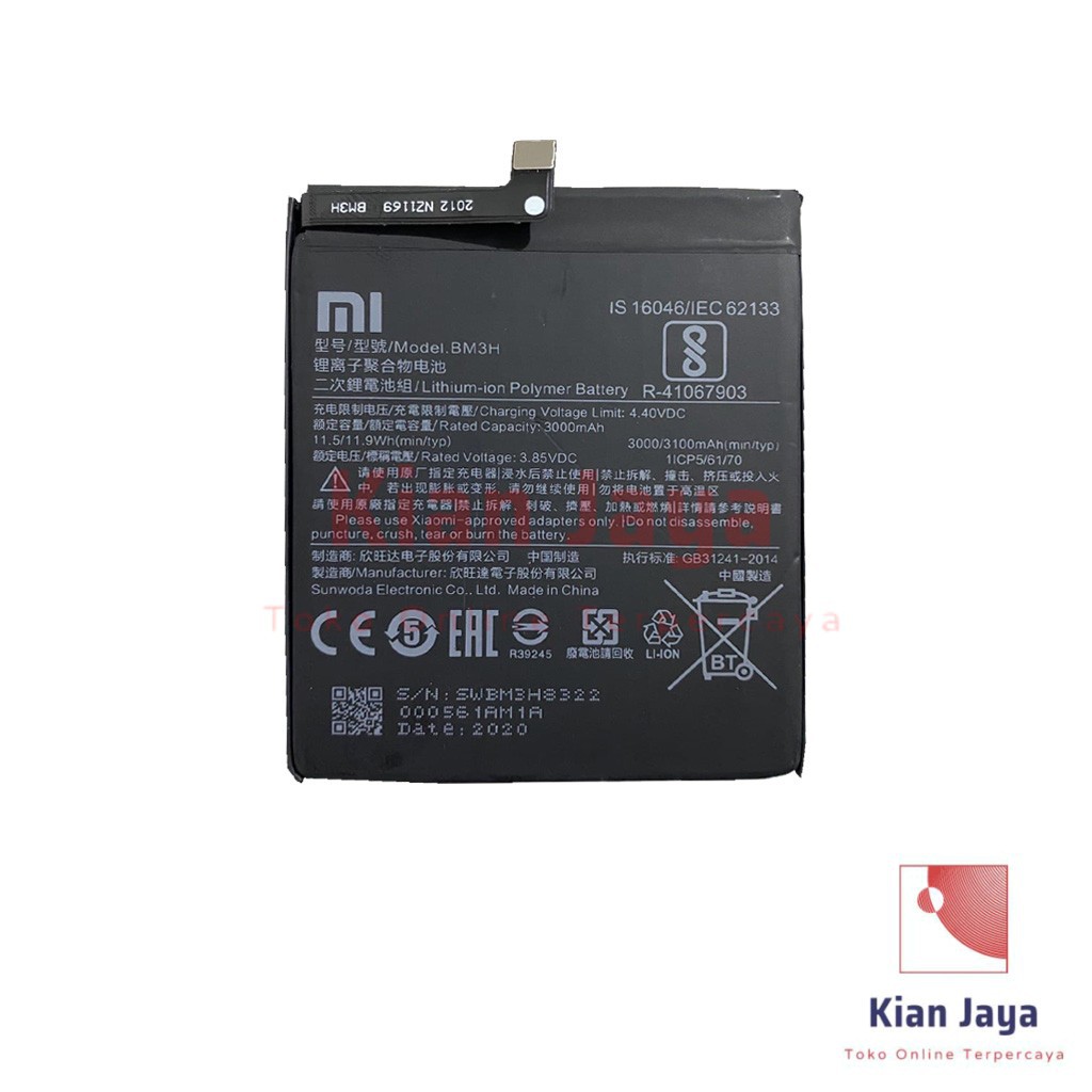 Baterai Xiaomi Mi Play BM3H Original OEM Batre Batrai Battery Hp Xiao Mi BM 3H Ori