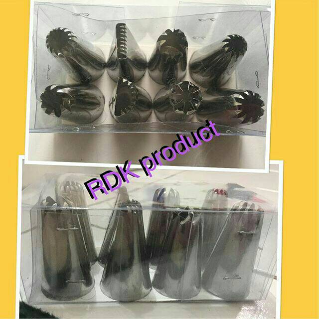 Spuit besar hias kue isi 8