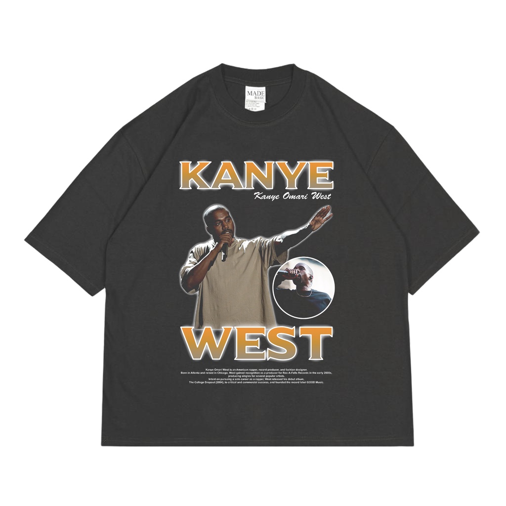 KAOS VINTAGE OVERSIZE KANYE WEST | UNISEX | KAOS OVERSIZE KANYE WEST | KANYE WEST TEES