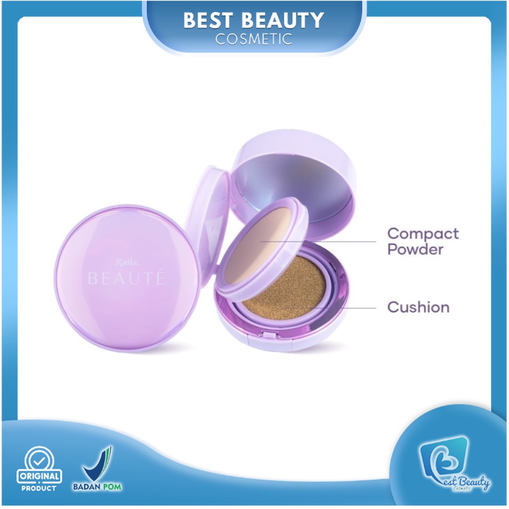 ★ BB ★ Kaila Beaute 2in1 Cushion + Compact Powder - Alas Bedak - Foundation - Bedak Padat