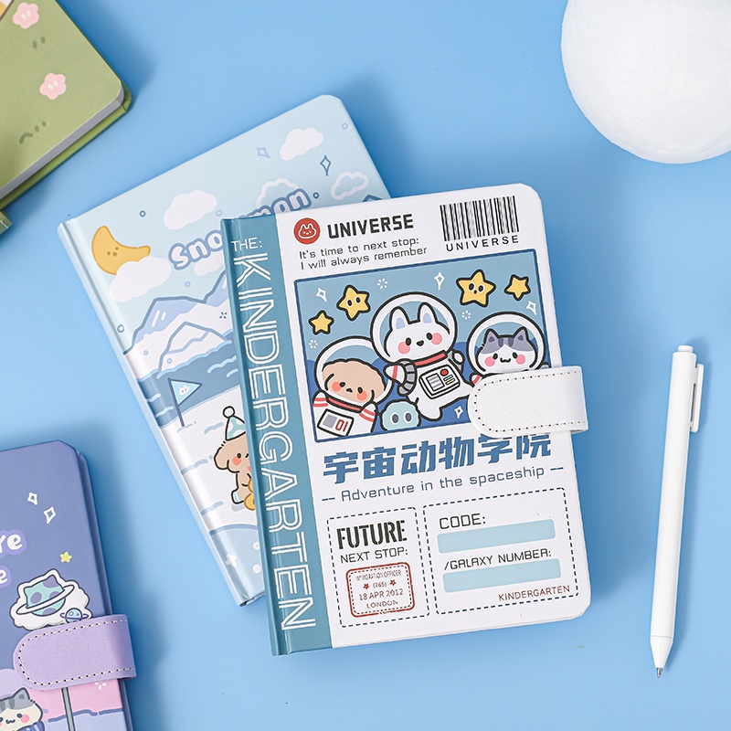 

Kertas Dicelup Jurnal Buku Kebun Binatang Kecil Kelas Dream Park Series Snap Magnetik Notebook Kreat