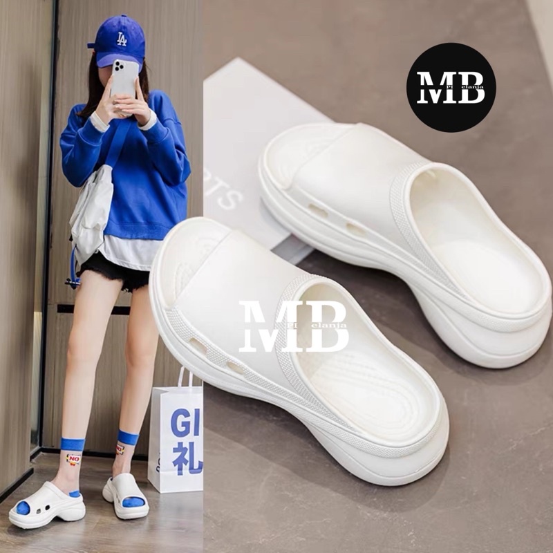 SANDAL SLOP KOKOP WEDGES JELLY IMPORT PREMIUM FUJI