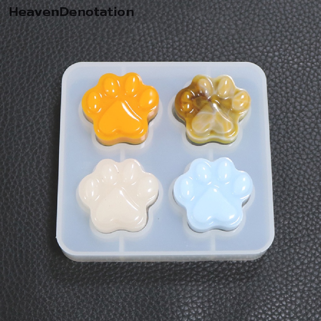 Cetakan Resin Epoksi Uv Handmade Bentuk Cakar Kucing Bahan Silikon Untuk Membuat Perhiasan