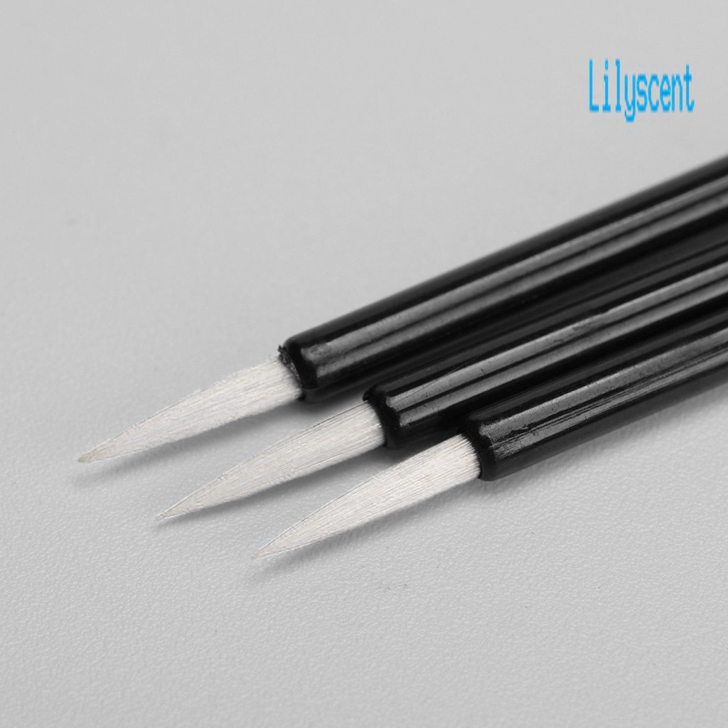 Lily 50Pcs / Set Brush Eyeliner Sekali Pakai Bahan PP Untuk Makeup / Kosmetik Wanita