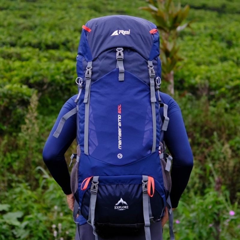 Carrier Keril Ransel Tas Gunung Arei Mamberamo 60L + Raincover / TAS CARRIER REI MAMBERAMO 60L