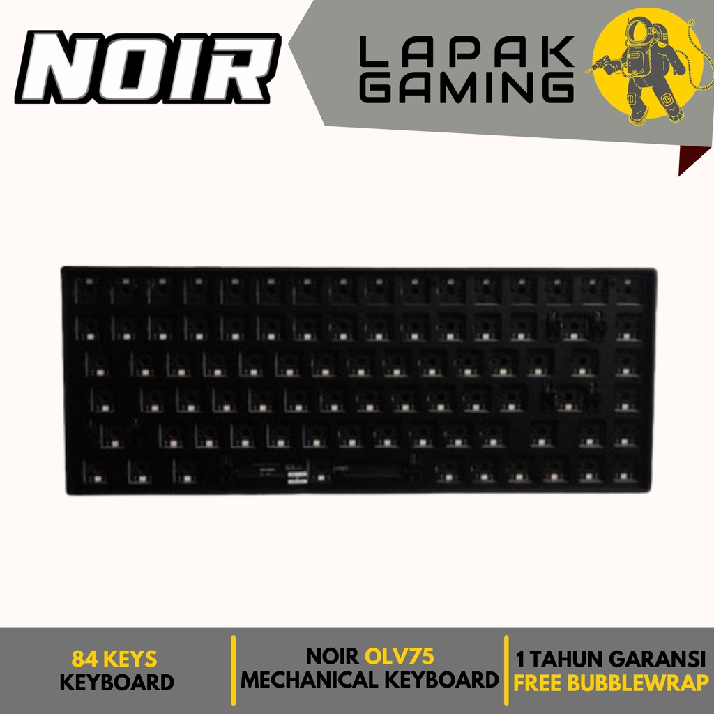Noir OLV75 Barebone For 75% Mechanical Keyboard Gaming