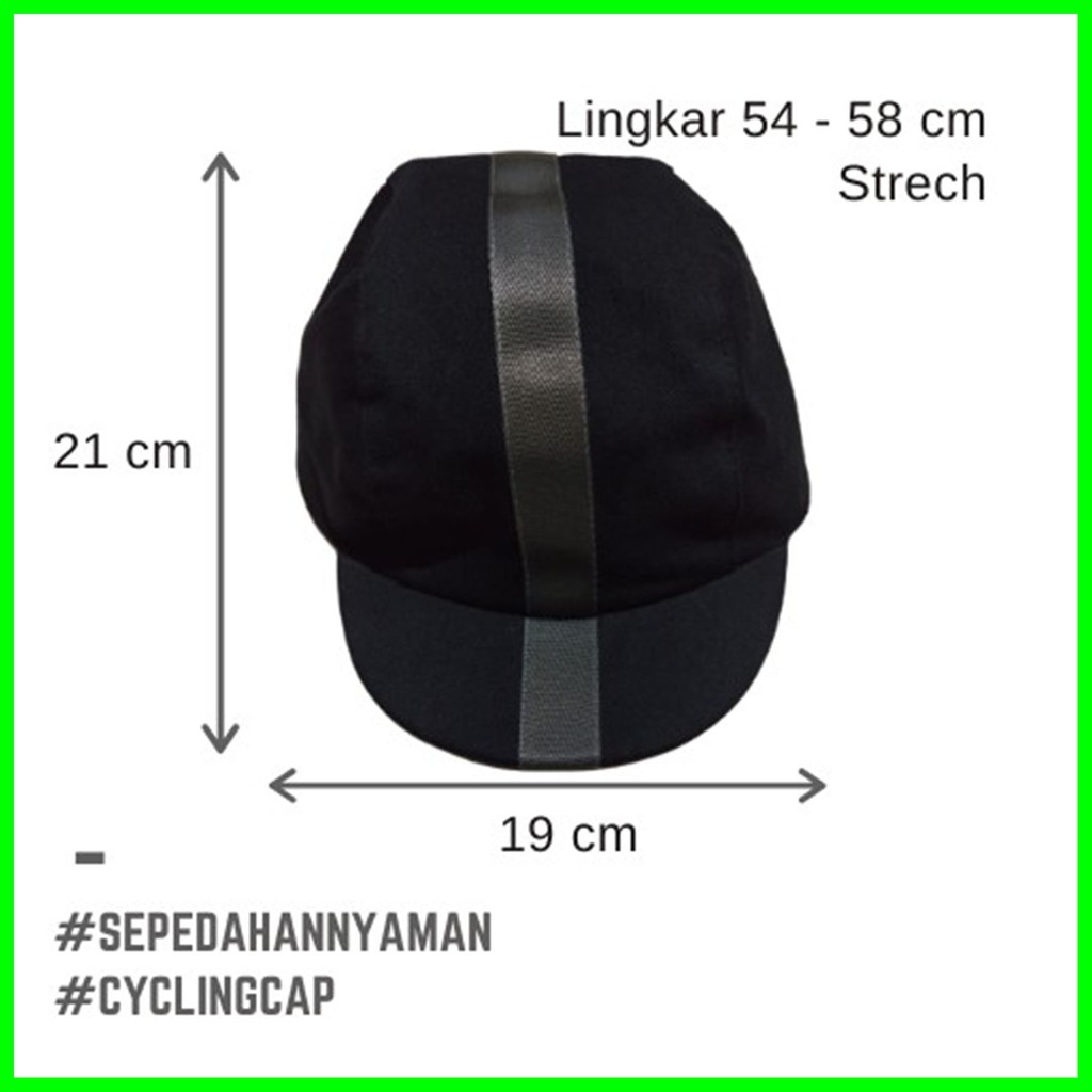 Topi Sepeda Cycling Cap Topi Sepeda Bike To Work (Bonus Extra)