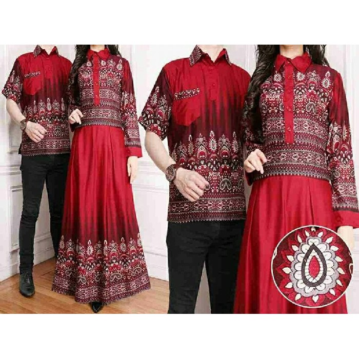 Baju COUPLE BATIK KARTIKA ODT ALL SIZE FIT TO L BESAR Murah