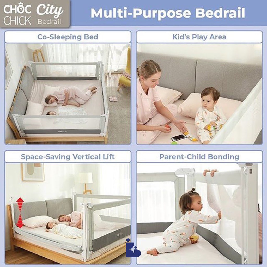 Choc Chick Kids Bedfence City |  Pagar Pengaman Kasur