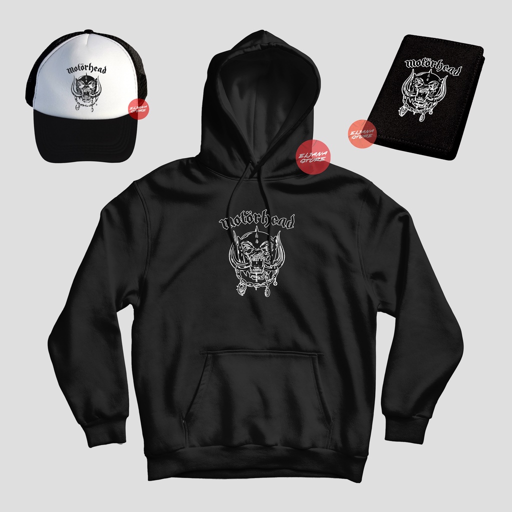 Motorhead Pitbull / Topi Motorhead / Hoodie Motorhead / Dompet Motorhead / Sweater Motorhead / Paket Topi Hoodie Dompet Motorhead / Topi Band / Hoodie Band / Dompet Band