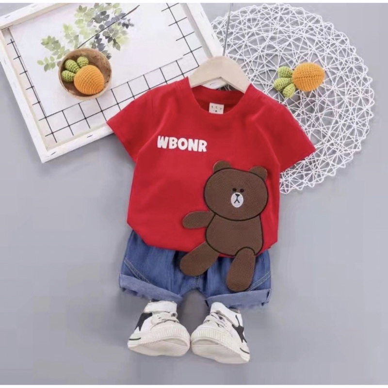 KAOS ANAK SETELAN ANAK BAJU DAN CELANA ANAK 1-5 TAHUN GROSIIR