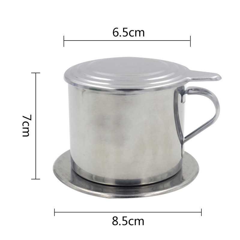 Filter Penyaring Kopi Mudah Vietnamese Coffee Drip Pot Stainless Steel 100ml Saringan Kopi Murah