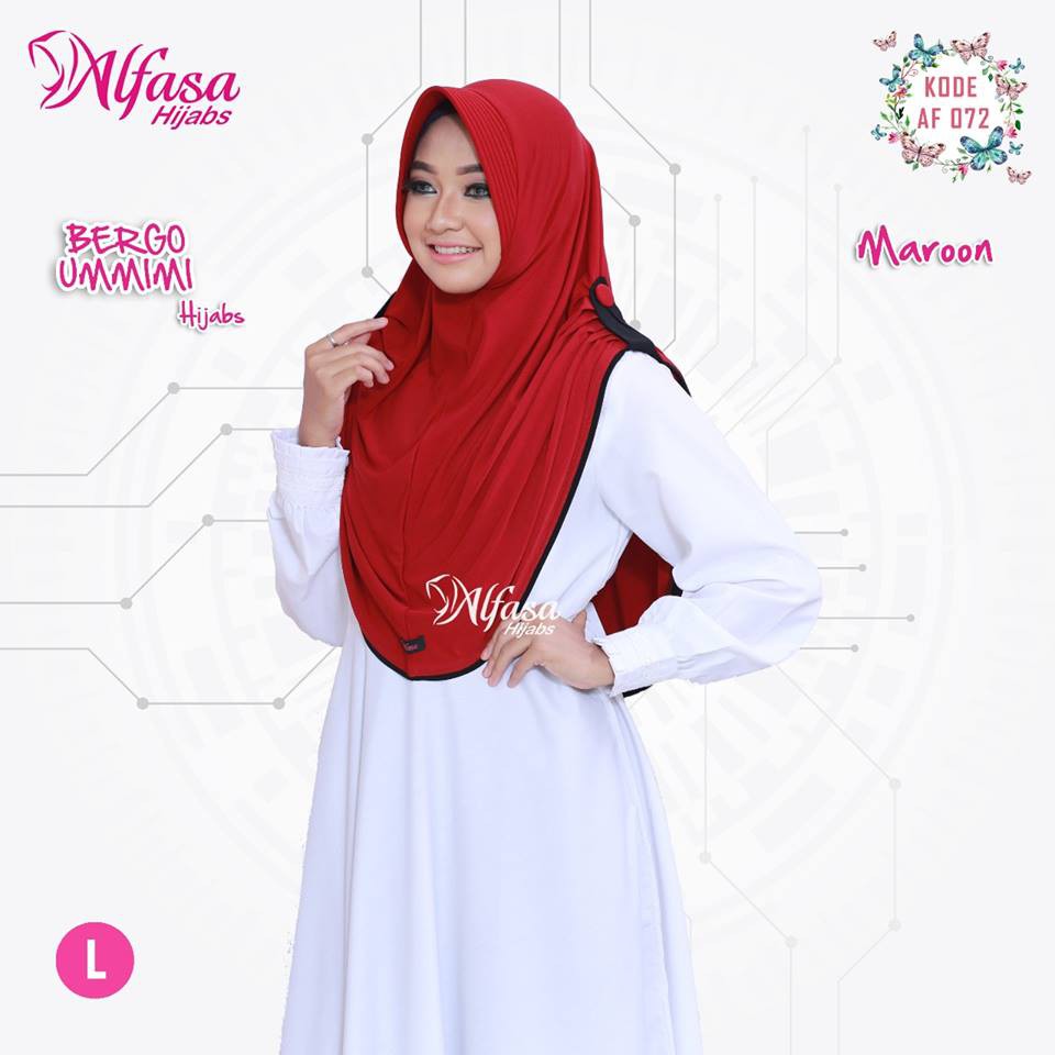 Bergo Salwa AF 107 Size M Alfasa Hijab Shopee Indonesia