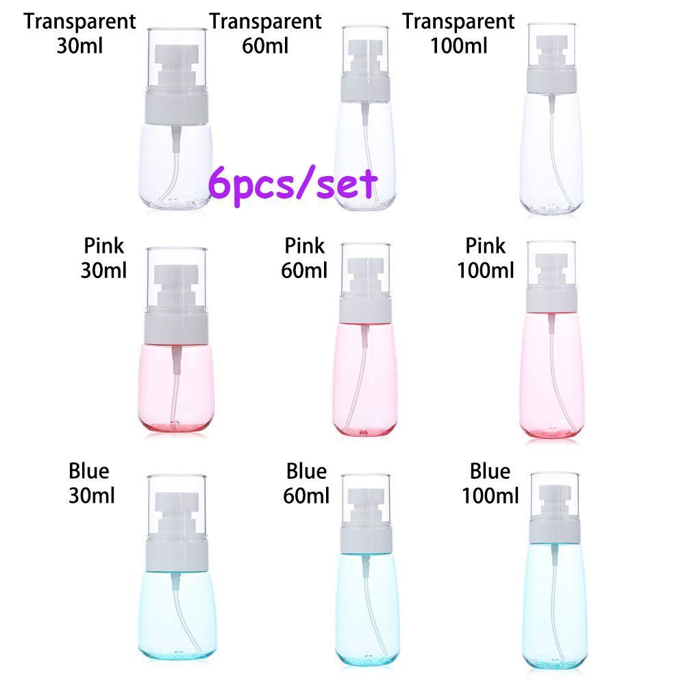 Preva 6pcs Botol Spray Kosong Botol Disinfektan Peras Travel Portabel