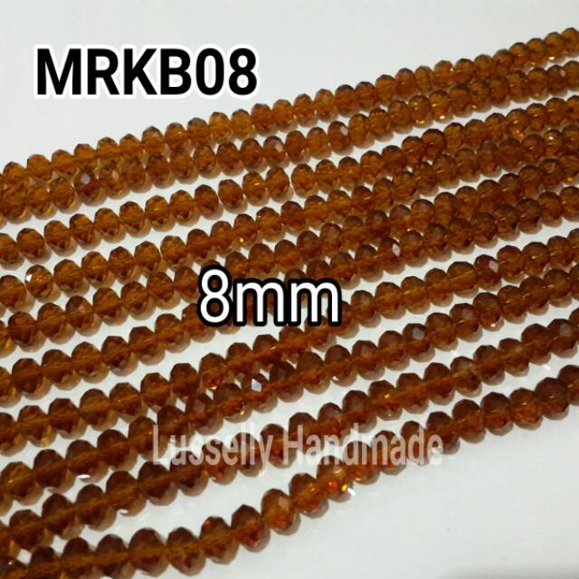 Mote Diamond Ceko Motif Bakpao 4mm, 6mm dan 8mm Per String