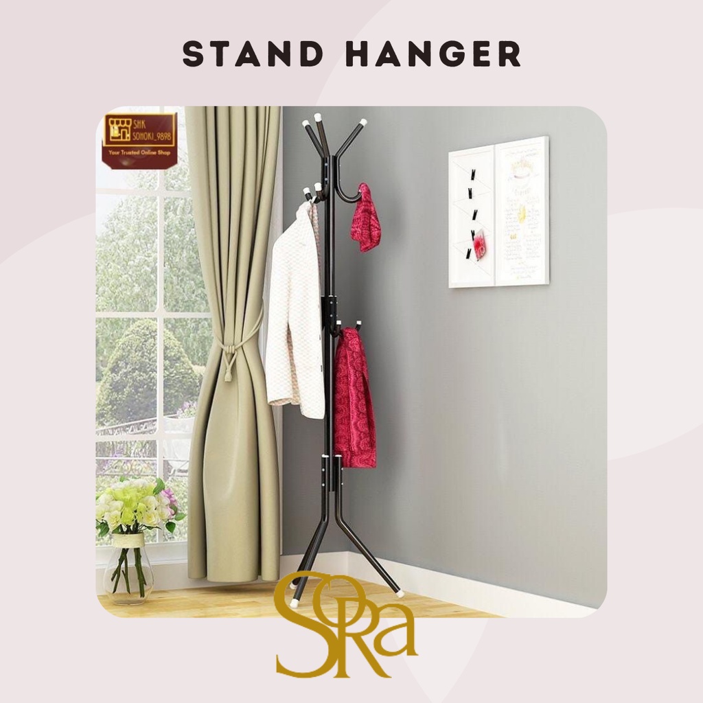 STAND HANGER / GANTUNGAN BAJU / GANTUNGAN TOPI / Gantungan Jaket/Baju,Topi Stand Hanger Multifungsi