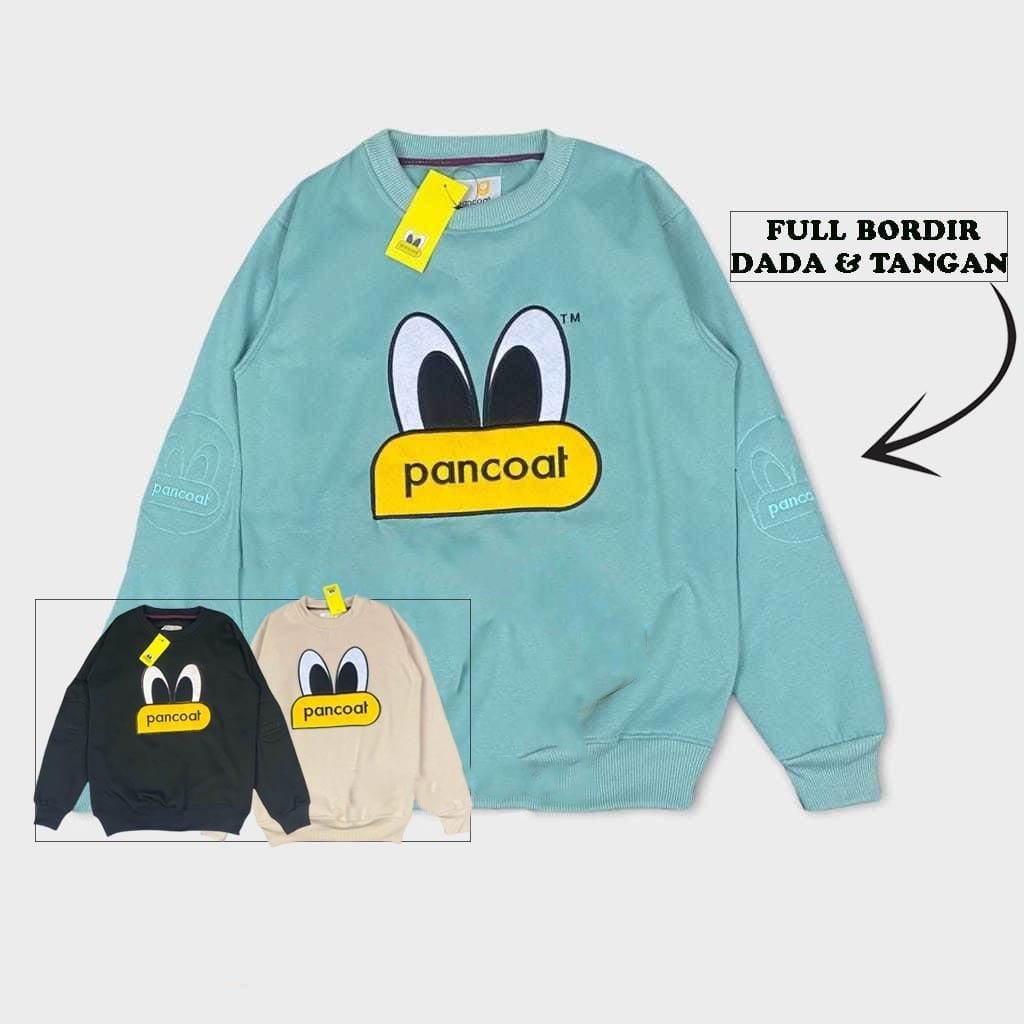 SWEATER HOODIE CREWNECK PANCOAT FULL BORDIR / SWEATER CREWNECK PANCOAT PRIA WANITA ORIGINAL BRAND BA