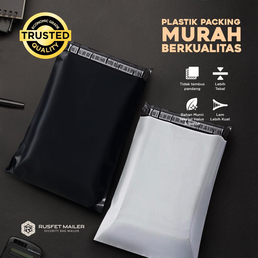 

POLYMAILER EKONOMIS - PLASTIK PACKING MURAH ISI 100 LEMBAR 17X30