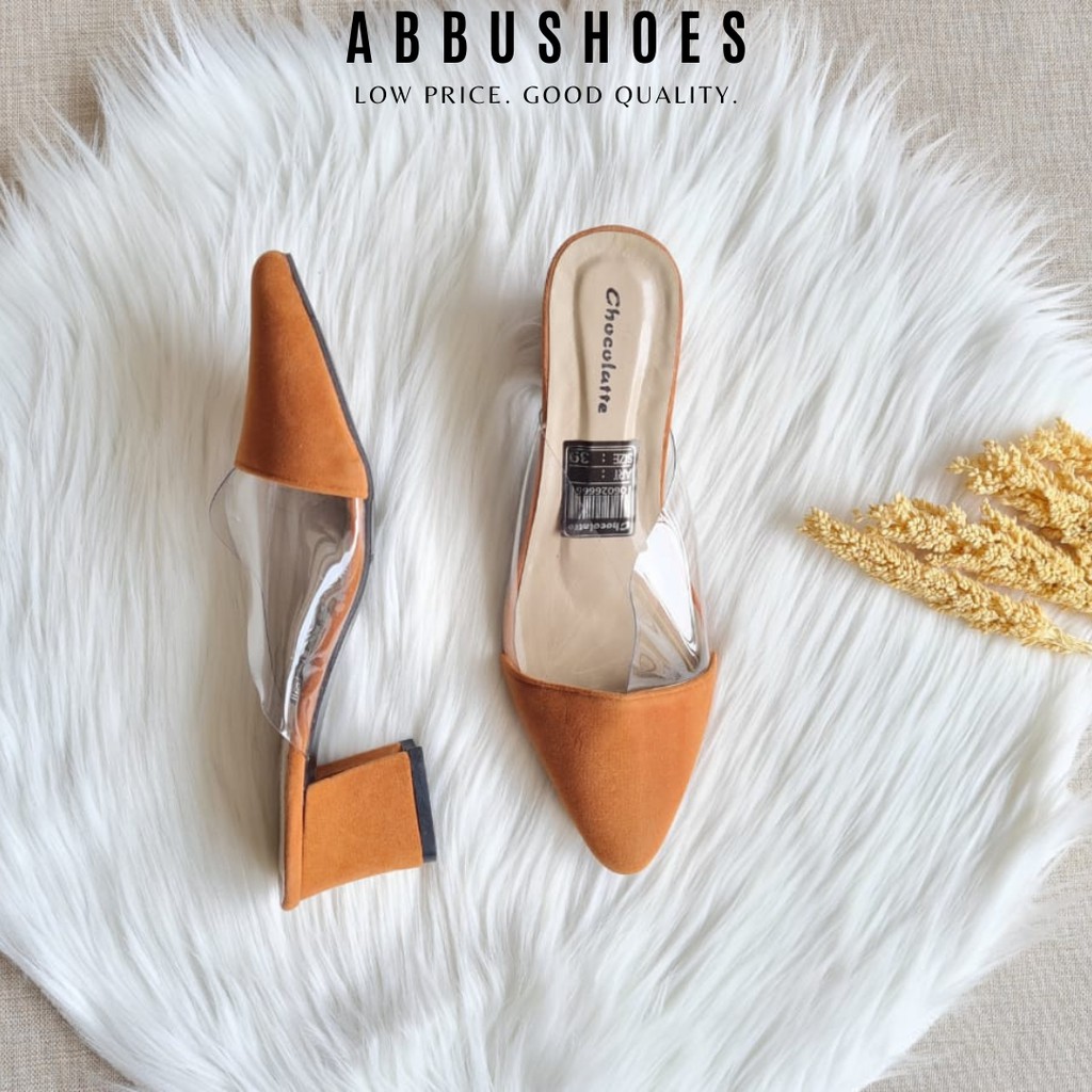 COD ABBUSHOES AMT 05 SEPATU HAK MIKA TERBARU CANTIK